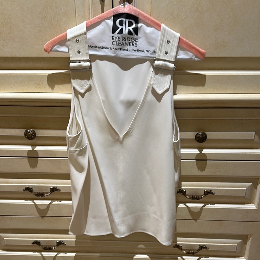 Gently Used A.L.C. Ivory buckle should Tank 8